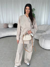 Beige kimono co-ord