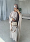 Beige butterfly kaftan