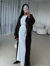 Chocolate Open Abaya