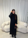 Black maxi knitted dress