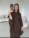 Brown butterfly kaftan