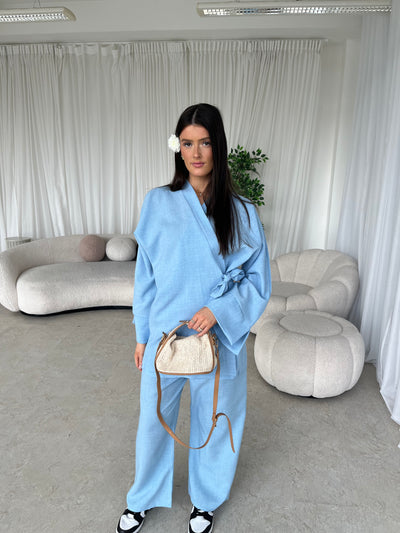 Baby blue kimono co-ord
