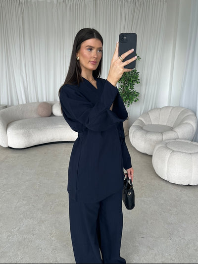 Navy kimono co-ord