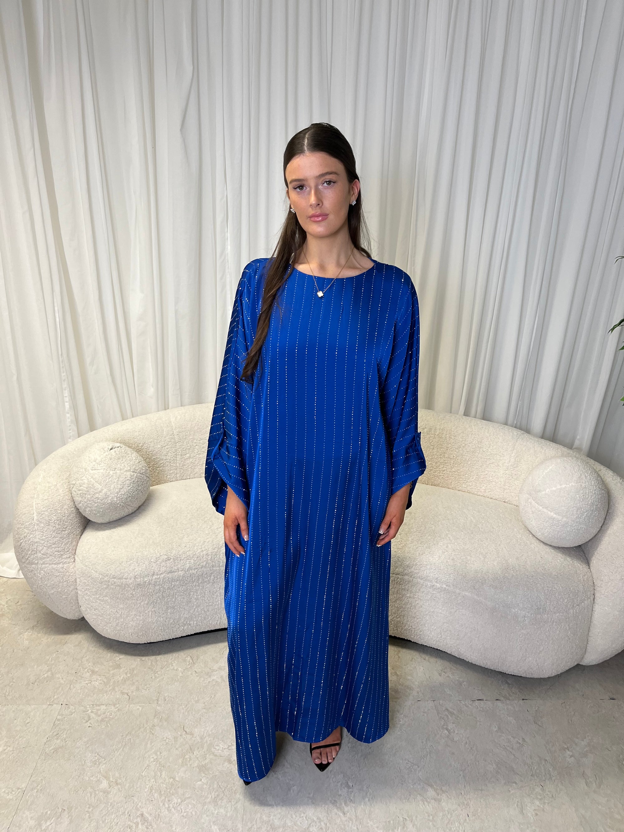 Royal blue gem kaftan