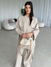 Beige kimono co-ord
