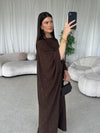 Brown butterfly kaftan