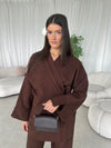 Brown kimono co-ord