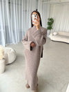 Stone maxi knitted dress