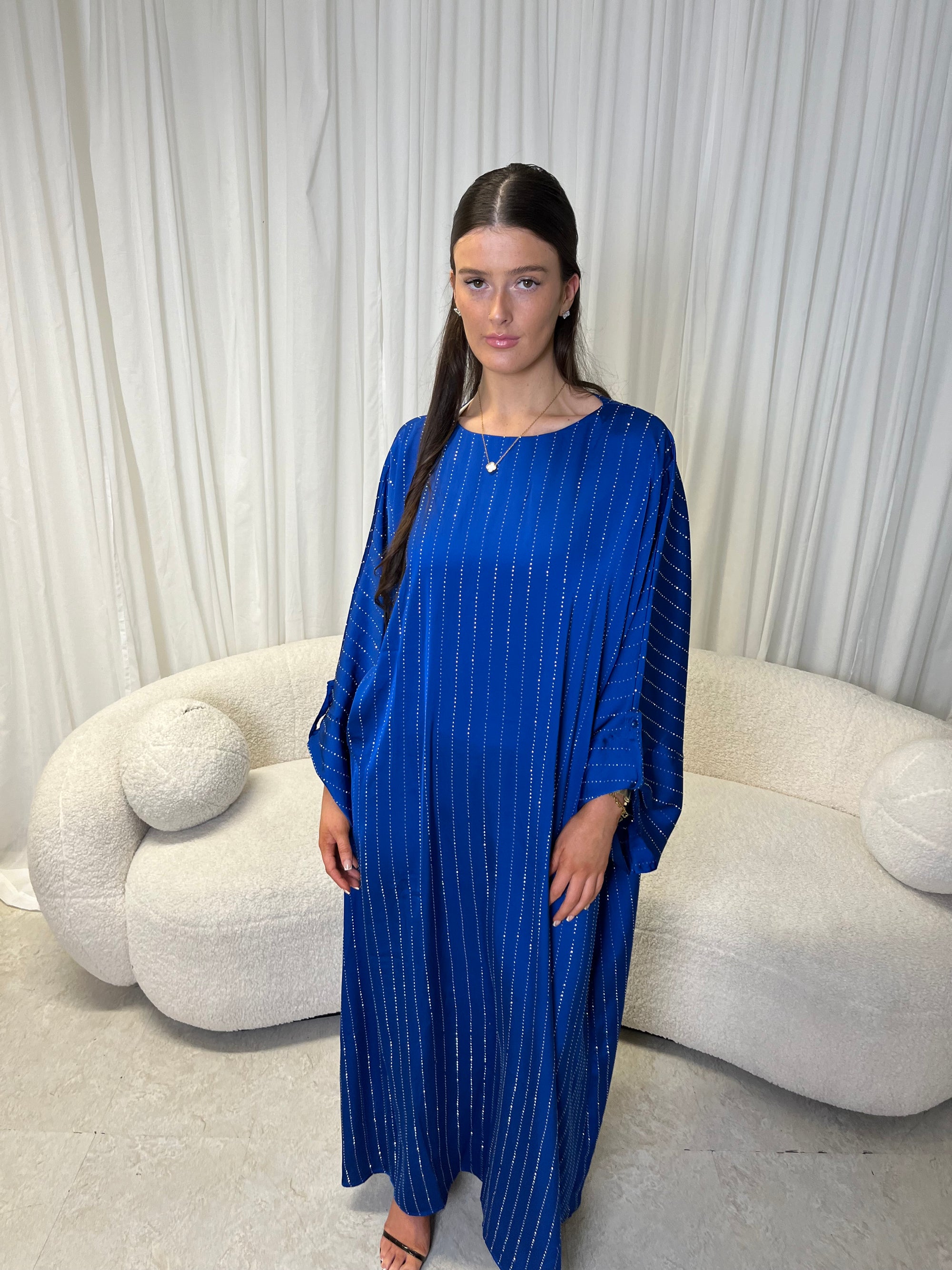 Royal blue gem kaftan
