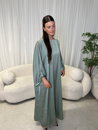 Light green gem kaftan