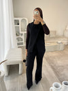 Sleeveless blazer and wide leg trouser suit (TALL)