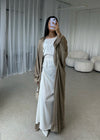 Beige Open Abaya