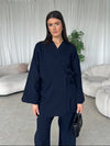 Navy kimono co-ord