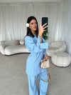Baby blue kimono co-ord