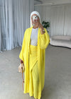 Yellow kimono skirt set