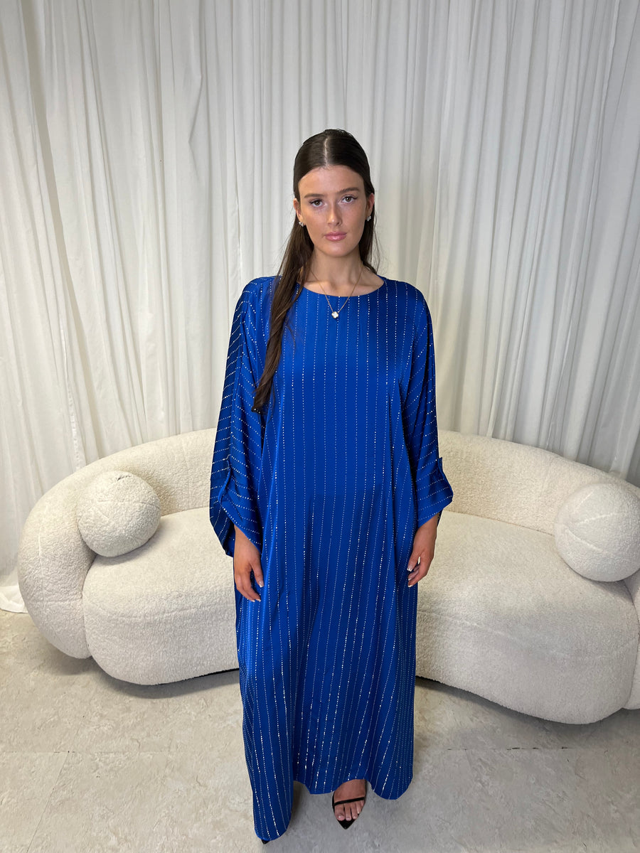Royal blue gem kaftan