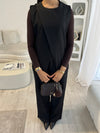 Sleeveless blazer and wide leg trouser suit (TALL)