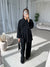 Black corduroy kimono set