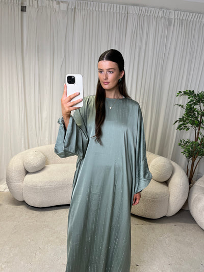 Light green gem kaftan