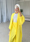 Yellow kimono skirt set