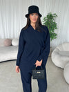 Navy kimono co-ord