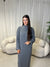 Grey knitted maxi dress