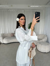 White kimono co-ord