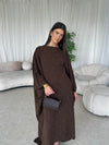Brown butterfly kaftan