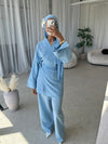 Baby blue kimono co-ord