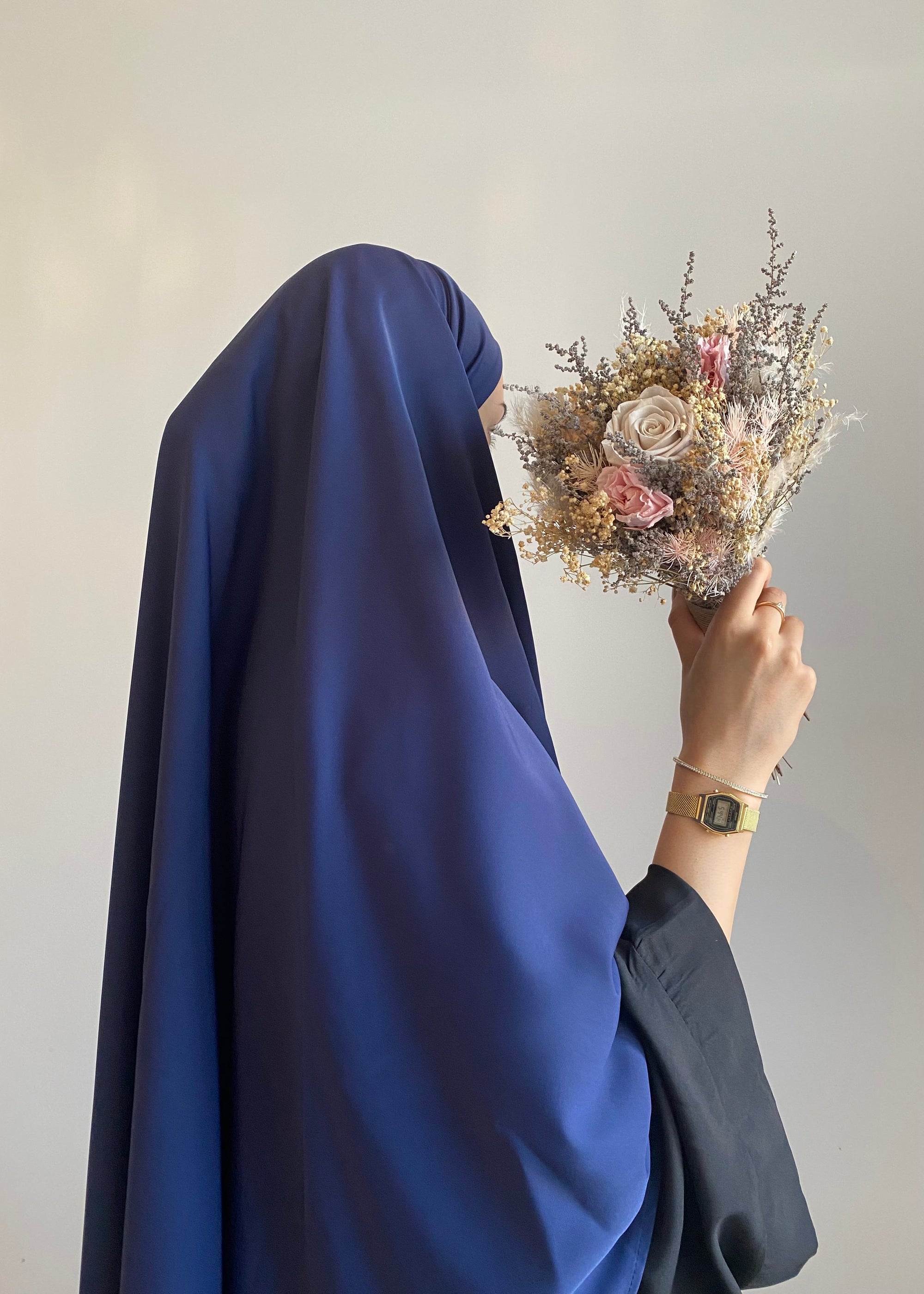 Navy Khimar